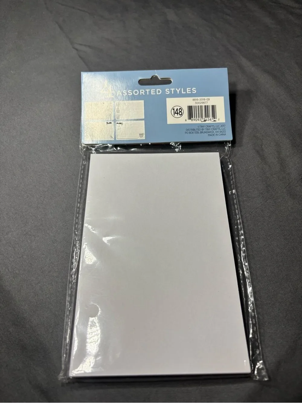 New Assorted White Floral Note Cards 48 Cards 4 Styles